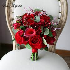 Our favorite pick for country wedding flowers are daisies or sunflowers, paired with baby. Red Artificial Flowers Real Touch Calla Lily Cymbidium Roses Wedding Bouquet For Bride Vintage Country Bridal Bouquet Boho Style Wedding Bouquets Aliexpress