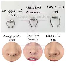U Shape Fake Nose Ring Hip Hoop Septum Rock Magnet Stainless Steel Body  Jewelry | Shopee Philippines