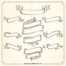 Collection Of Vintage Ornamental Ribbons Download Thousands Of Free Vectors On Freepik The Finder With M Vintage Ribbon Banner Banner Clip Art Banner Drawing