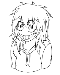 39+ pasta coloring pages for printing and coloring. Jeff The Killer Lineart Coloring Page By Latianamca On Deviantart