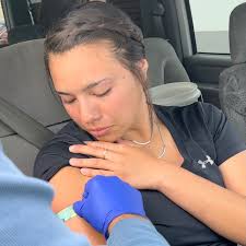 The Fallon Tribal Health Center is very proud to announce the First Fallon  Paiute-Shoshone Tribal Member Youth to receive the Pfizer-BioNTech Covid-19  Vaccination! Nick Downs • Makiala Hicks • Sadoni Downs •