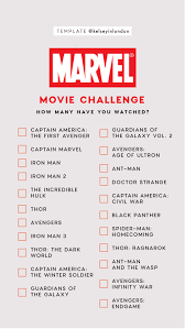 Marvel Movie Watch List Bucketlist Challenge Kelseyinlondon Marvel Movies List Marvel Universe Movies Marvel Movies