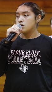 Kadynce Miller Sings National Anthem at Volleyball Game