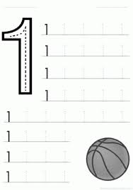 1 Rakami Calisma Sayfasi Okuloncesitr Preschool Alfabe Calisma Sayfalari Okul Oncesi Calisma Cizelgeleri Okuma