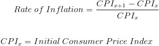 Written out, the formula is: Rate Of Inflation Formula With Calculator