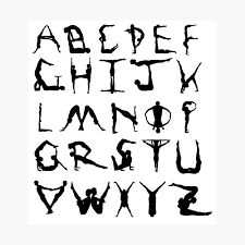 One can find varieties of alphabet templates by search google using applique alphabet letters template or superman alphabet letters template. Akro Yoga Alphabet Metallbild Von Casiel1969 Redbubble