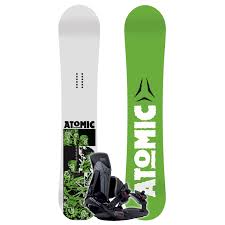 Rectangular top inlaid with snowboard. Atomic Exeter Wide Snowboard Straight Shot Binding 2007 Evo