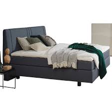 Das schlafzimmer ist der raum, der tagsüber am wenigsten genutzt wird. Ole Gunderson Boxspringbett 180 X 200 Cm Textilbezug In Dunkelblau Von Porta Mobel Ansehen