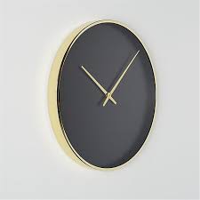 Black And Gold Wall Clock Solitaire Black And Gold Wall Clock Reviews Cb2 Gold Wall Clock Wall Clock Gold Walls