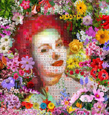 Princess Diana Cloud portrait Collage by John Lijo Bluefish