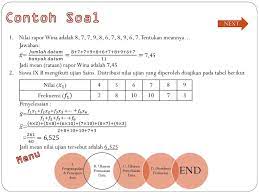 Check spelling or type a new query. Contoh Soal Ukuran Pemusatan Dan Penyebaran Data