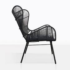 Nairobi Wing Chair Side Black Relaxing Chair Chair Patio Chairs