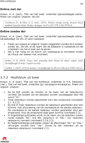 Apa Richtlijnen Handleiding Voor Literatuurverwijzing Dienst Bibliotheek Augustus Pdf Gratis Download