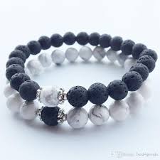 2020 Natural Stone Bracelets 2018 Hot New Lava Volcanic Stone White Turquoise Bracelet Wholesale Handmade Beads Bracelets For Men Women Jewelry From Best4goods Mens Beaded Bracelets Beaded Bracelets Diy Bracelets Handmade Beaded