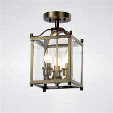 Free shipping add to cart. Aston 3 Light Semi Flush Lantern The Lighting Superstore