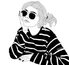 3.1 🌙 diseños de dibujos en blanco y negro. Faciles Tumblr Faciles Dibujos En Blanco Y Negro De Chicas Novocom Top