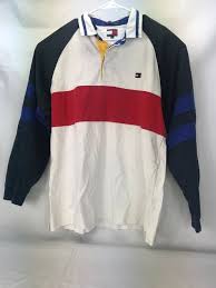 Black And White Striped Long Sleeve Polo Tommy Hilfiger Mens Xl Long Sleeve Polo Shirt Red White Blue Striped With Logo Ebay Long Sleeve Polo Shirt Long Sleeve Polo Mens Xl