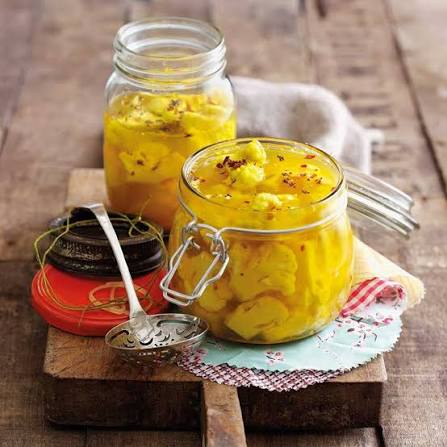 Turmeric Pickled Cauliflower