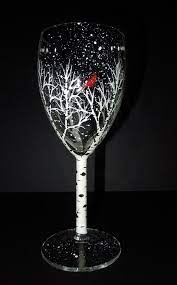 40 Artistic Wine Glass Painting Ideas Bored Art Christmas Wine Glasses Wine Glass Art Wine Glass Crafts