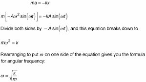 2.5rpm=0.262rad/s homework equations angular acceleration = change in angular speed / time the attempt at a solution How To Calculate The Angular Frequency Of A Mass On A Spring Dummies