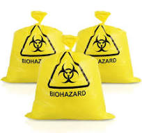 Large Autoclave Plastic Yellow Biohazard Medical Garbage Bag ...