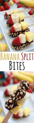 Banana Split Bites Ourfamilyofseven Com Recipe Dessert Recipes Banana Split Bites Food