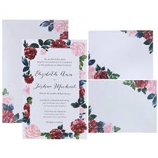 Send out messages of your gratitude with gold foil thank you cards. Floral Frame Wedding Invitations Hobby Lobby 1903095