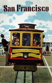 San francisco, california ca postcards from collection of 2 million vintage post cards that date back from 1893 to the modern photo chrome era of the late 1970s. Vintage Poster San Francisco Free Stock Photo Public Domain Pictures