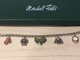 925 STERLING SILVER Chicago JUDITH JACK 5 CHARM BRACELET w/Marshall Field's  Box