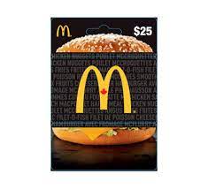Our restaurants remain open only for takeaway, delivery and drive thru. 25 Mcdonald S Gift Card 1 Unit Incomm Restaurant Cards Jean Coutu