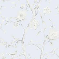 Check spelling or type a new query. Ln11122 Grey Sky Blue Southport Bird On Branches Floral Trail Wallpaper