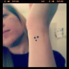 A Trio Of Stars Harry Potter Star Tattoo Neck Tattoo Tattoos