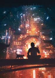 Cigarettes Daniel Liang Cat China Cyberpunk City Asian Architecture 2k Wallpaper Hdwallpaper Desktop In 2020 Cyberpunk City Digital Painting Abstract City