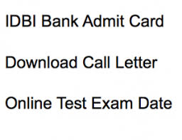 Candidate will be redirected to a new page. Idbi Executive Admit Card 2020 Download Idbi Bank Executives Post Call Letter