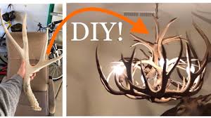 Diy Deer Antler Chandelier Full Kit And Tutorial Youtube