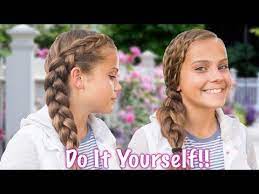 3 Diy Cute And Easy Braids How To Do Your Own Hair Marissa And Brookie Youtube Sporty Hairstyles Braiding Your Own Hair Hair Styles