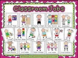 preschool classroom jobs free printables