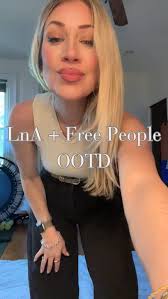 Saturday OOTD❣️, •••, Top: @lnaclothing , Jeans: @freepeople , Necklace:  @catbirdnyc