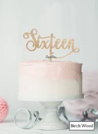 Every young princess deserves a crown on her special birthday. Sixteen Swirly Font 16th Birthday Cake Topper Lissielou
