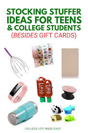 This list is full of stocking ideas for both men and women. Really Good Stocking Stuffers For College Students Best Stocking Stuffers Student Christmas Gifts Stocking Stuffers For Teens