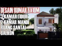 Contoh desain denah rumah minimalis 1 kamar tidur terbaik 2018. Desain Rumah Minimalis 6x10 Dengan 3 Kamar Tidur Dan Balkon Belakang Youtube Desain Rumah Rumah Minimalis Desain Rumah Minimalis