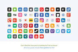 2020 Rounded Square Social Icons Social Icons Social Media Icons Free Social Media Template
