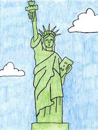 Draw An Easy Statue Of Liberty Art Projects For Kids Statue Of Liberty Drawing Kids Art Projects Easy Drawings