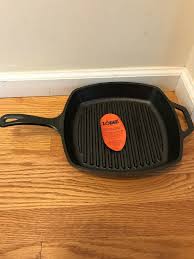 Lodge Cast Iron Square Grill Pan Frying Griddle Nonstick Skillet Cook 10 5 Inch Grill Pans Ideas Of Grill Pans Gri Grill Pan Cast Iron Grill Pan Grilling