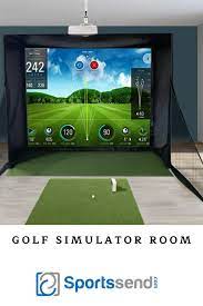 Skytrak Swingbay Golf Simulator Package Review Golf Simulator Room Golf Room Golf Simulators