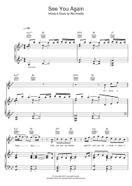 Comment must not exceed 1000 characters. See You Again Featuring Charlie Puth Sheet Music Wiz Khalifa Piano Vocal Guitar Sheet Music Charlie Puth Sheet Music Notes