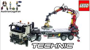 Lego Technic 42043 Mercedes Benz Articulated Construction Truck Lego Speed Build Review Youtube