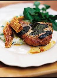 Roasted Pork Chops With Sage Champ Recipe Roast Pork Chops Jamie Oliver Recipes Pork Chops