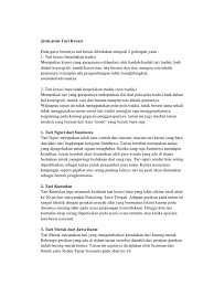 Tari kreasi baru berpolakan tradisi adalah perubahan konsep tarian yang tetap mempertahankan makna dan pesan yang terkandung didalamnya. Jenis3 Tari Kreasi