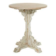 Antique white round end table. Small Round Antique Wood Accent Table White Olivia May Target